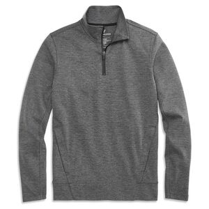 Mack Weldon Atlas Half-Zip Gray Quarter-Zip Pullover Size Large